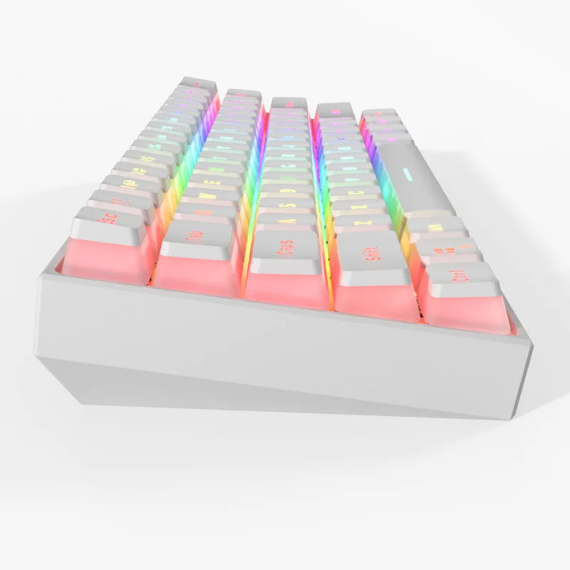Клавиатура Механическая PK61 с RGB-подсветкой проводная игровая клавиатура для