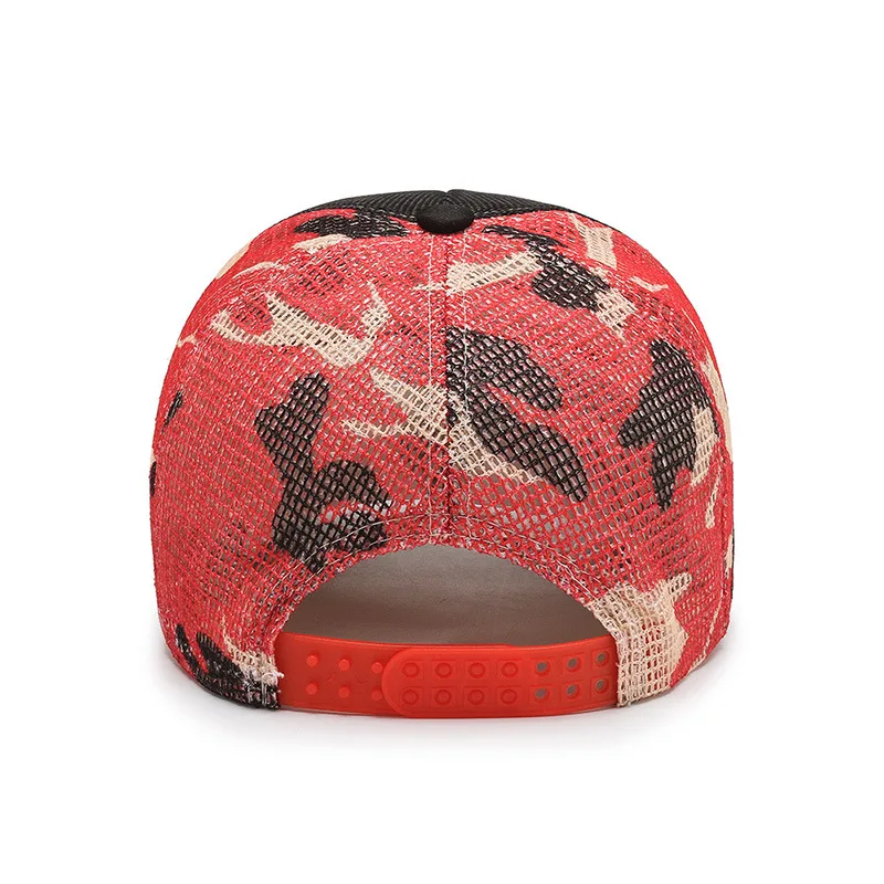 

Baseball Cap Summer net cap ROCK letters embroidery Trendy baseball cap Breathable Prevent bask in Shade Baseball cap for adult