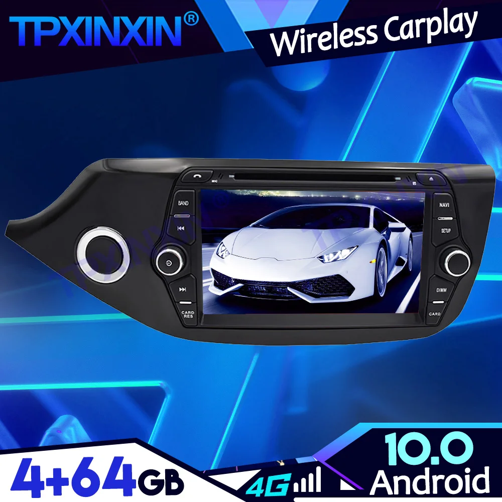 

Android 10,0 4 + 64 ГБ для KIA CEED 2013-2016 автомобильный PX6 IPS Carplay Tape Recoder мультимедийный плеер навигация GPS автомобильное радио головное устройство