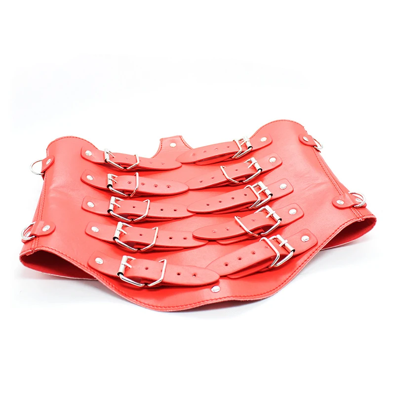 БДСМ игрушки для бондажа кожаный корсет бондаж тела смирительная рубашка с