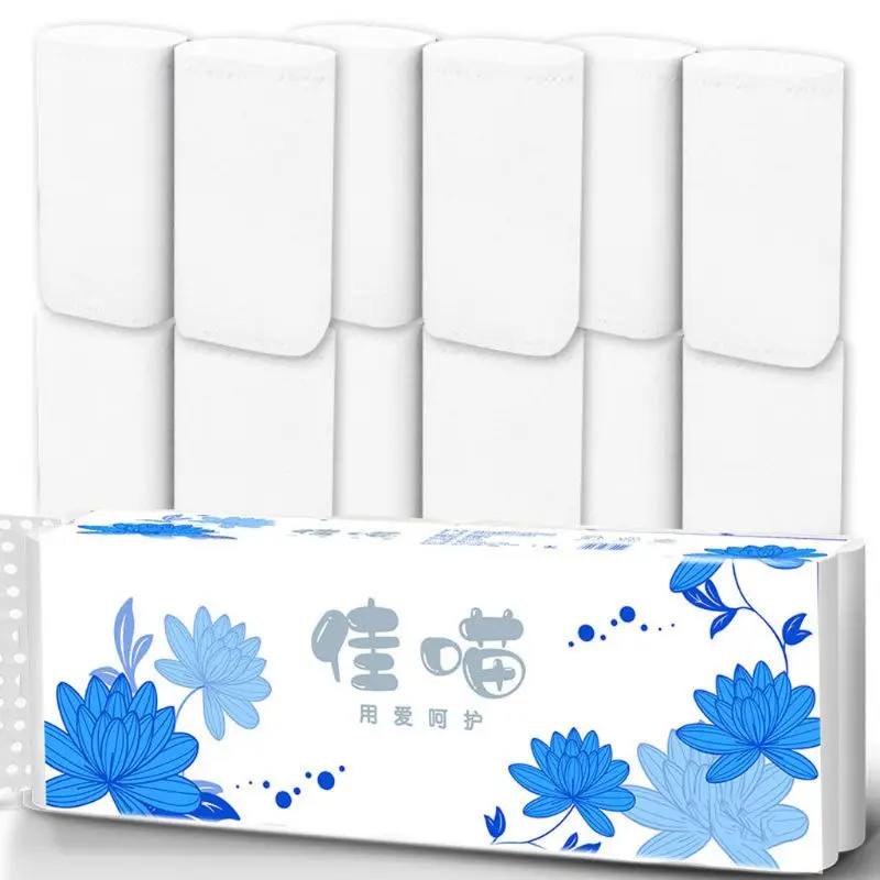 

10 Rolls 4-Ply Toilet Paper, Silky & Smooth Soft Premium Home Kitchen Toilet Ti X7YB