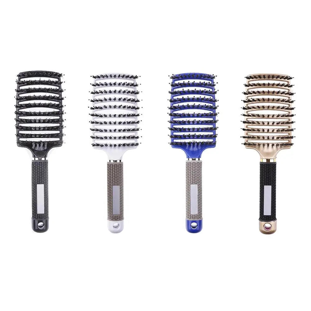

Fashion Hair Scalp Massage Comb Hairbrush Bristle Nylon Women Wet Curly Detangle Hair Brush for Salon Hairdressing Styling Tools
