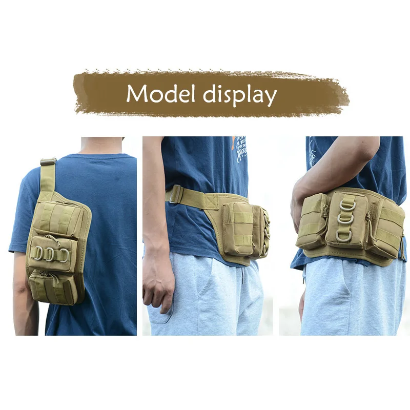 Водонепроницаемая тактическая поясная сумка D из ткани Оксфорд военная для