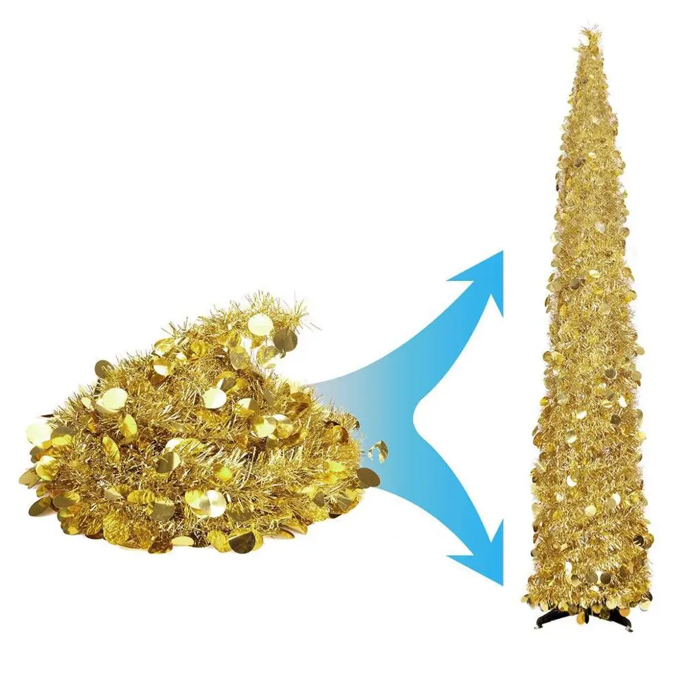 Аксессуары для украшения дома блестящая пагода рождественской елки праздничная