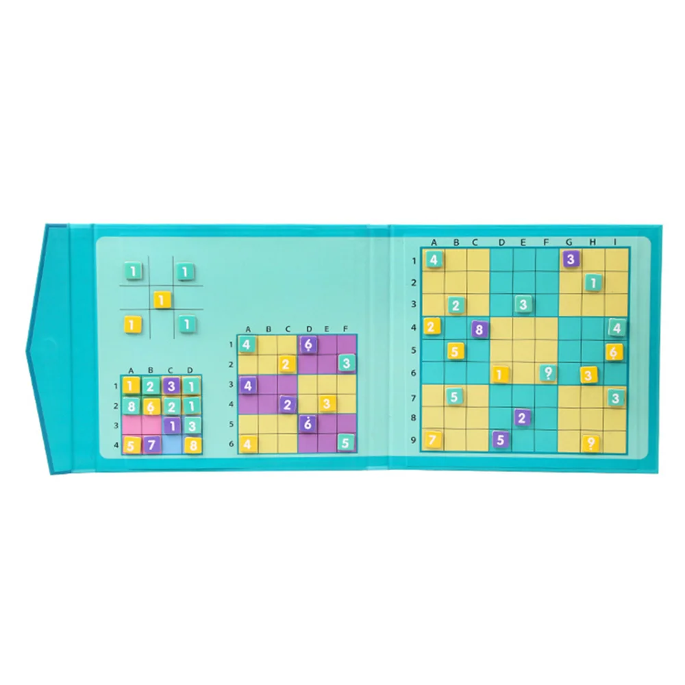 4 в 1 игра головоломка супер Магнитная деревянная книга дошкольного раннего