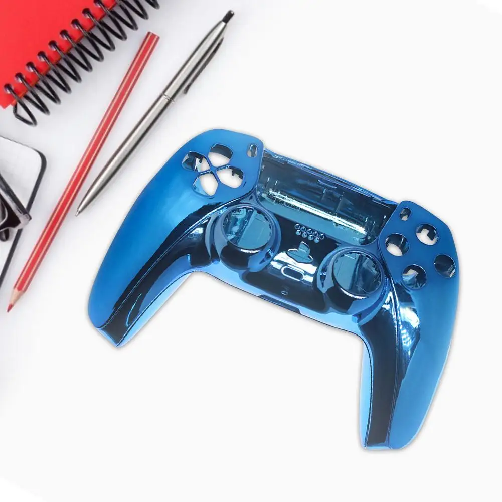 

For PS5 Controller Protective Case Cover Handle Electroplating Replacement Shell DIY Housing Case Accessory Games Accessories
