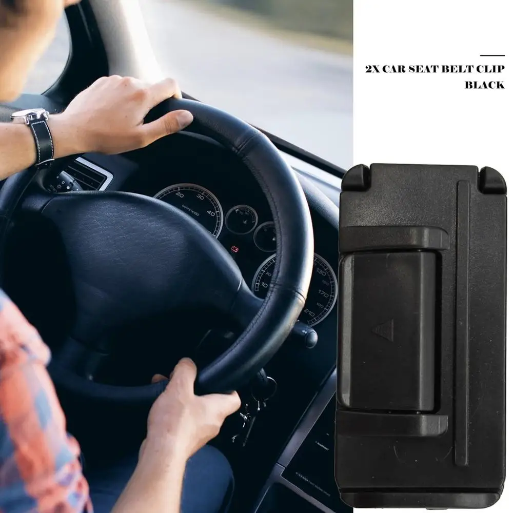 

Car Seat Belt Klunk Clip Comfort Safety Clip Adjustable Easy Fit Stopper 2Pcs Car Seat Belt Clip Auto Accessories