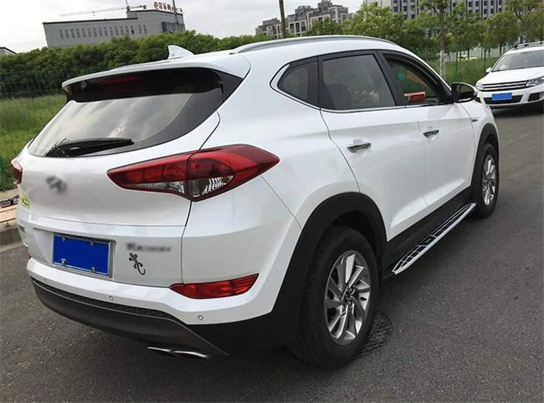 Для hyundai Tucson ходовые панели боковая ступенька бар педали Высокое Качество Cayenne стиль Nerf бар