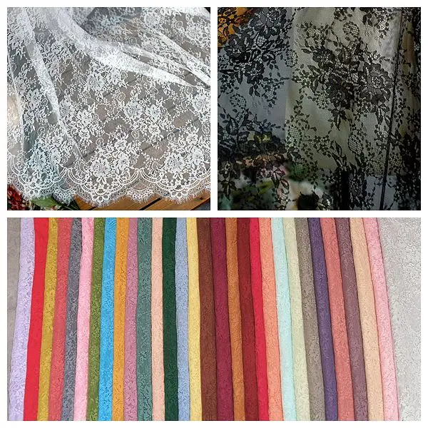 

42 Colors Dress Making Chantilly Lace Fabric 2021 NEW 1 Piece 150x300CM