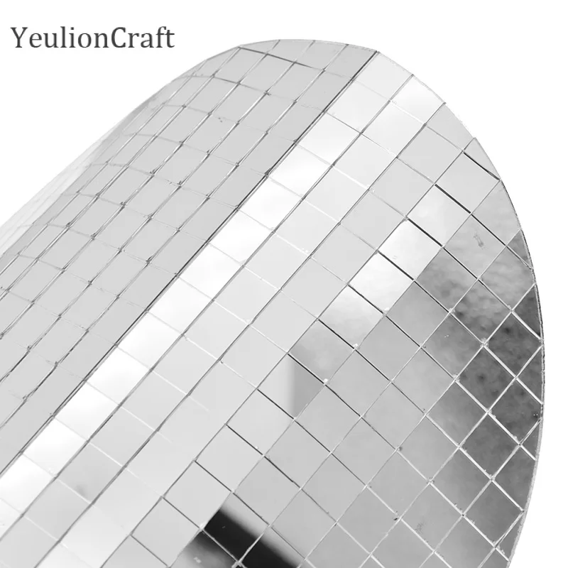 Самоклеящаяся круглая стеклянная зеркальная мозаичная плитка Chzimade для