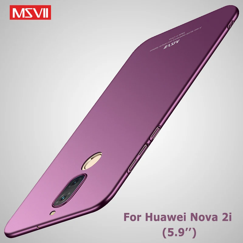 Msvii чехол для Huawei Nova 2i тонкий матовый Mate 10 Lite Жесткий ПК Nova2i чехлы телефонов|case for