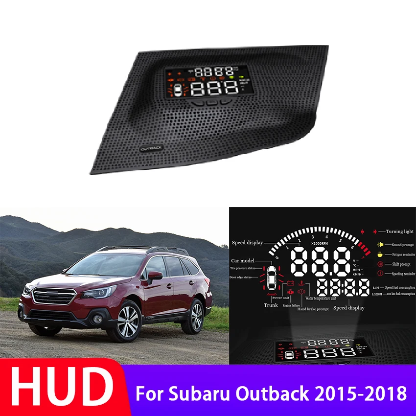 

Автомобильный цифровой спидометр HUD для Subaru Outback 2015-2018, проектор данных OBD, экран для безопасного вождения
