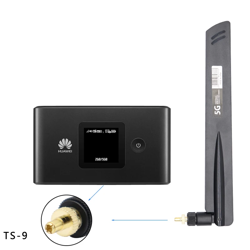 2PCS 5G CPE Pro Outdoor Router Antenna For ZTE Huawei B3115 E773 Modem WIFI Full Band Amplifier 40DBI TS9 Interface 600-6000MHz