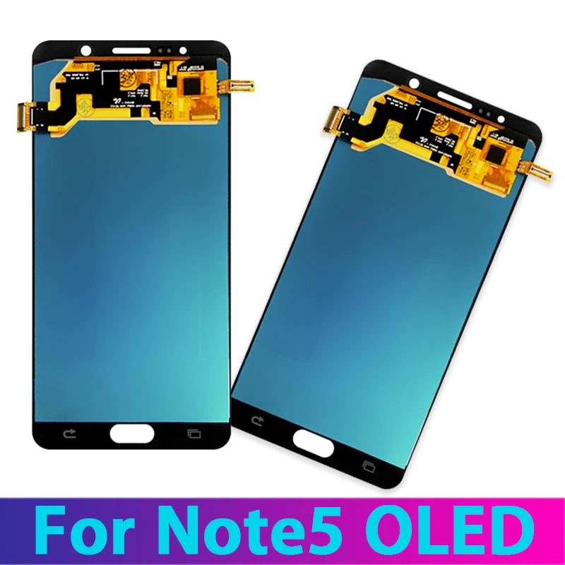 100% AMOLED LCD для SAMSUNG GALAXY Note 5 N9200 N920F N920G дисплей сенсорный экран дигитайзер сборка