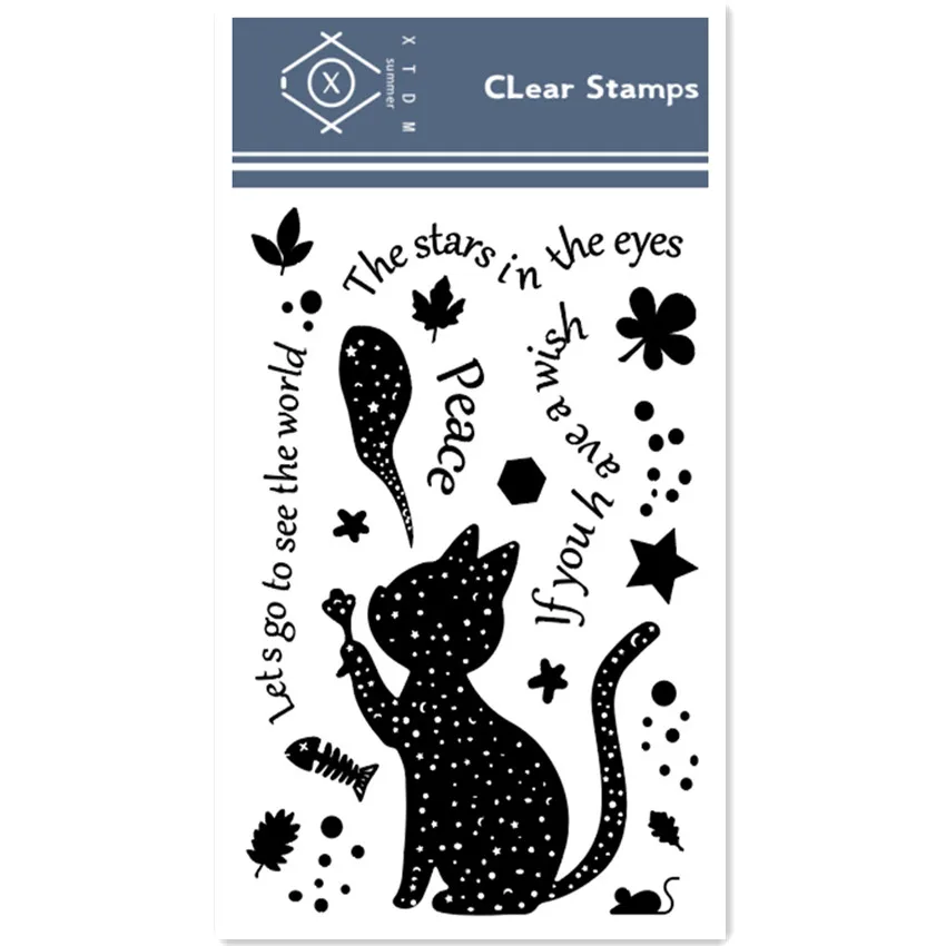 Хит продаж прозрачный штамп с алфавитом волк силиконовый альбом для