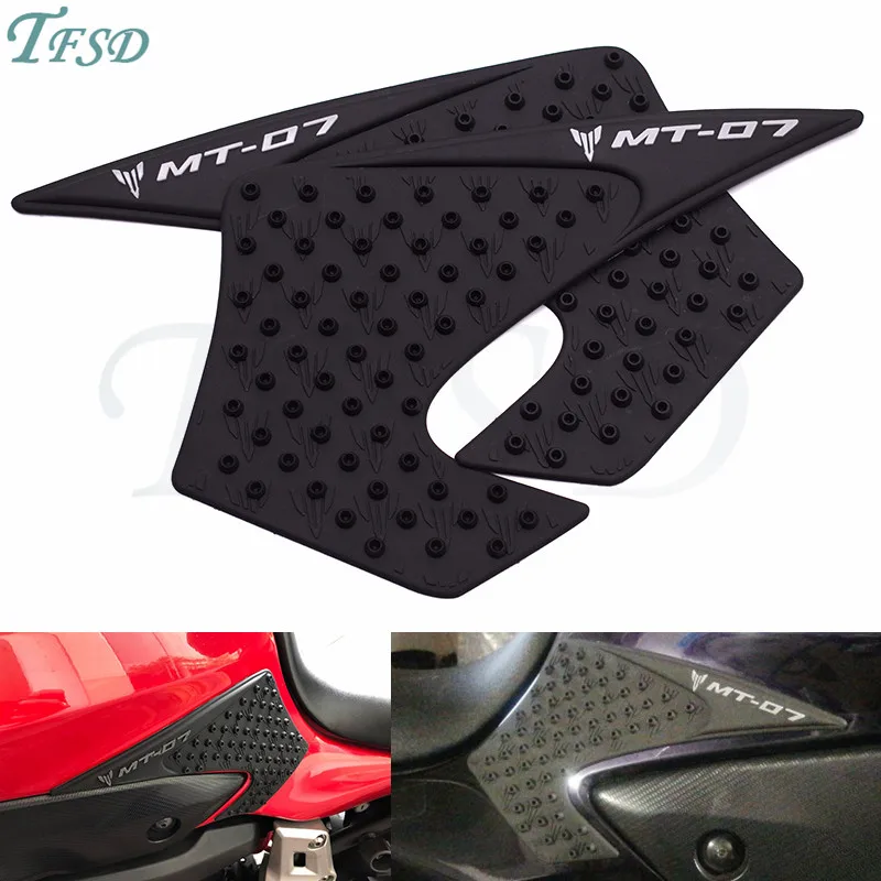 

Защитная накладка на бак мотоцикла для Yamaha MY-07 MT07 MT-07 2014-2018, противоскользящая 3м боковая Тяговая накладка, боковая наклейка