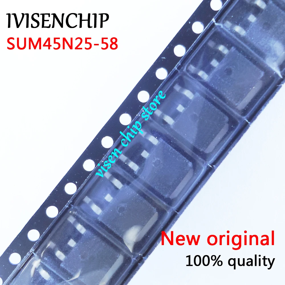 

10pcs SUM45N25-58 SUM45N25 TO-263