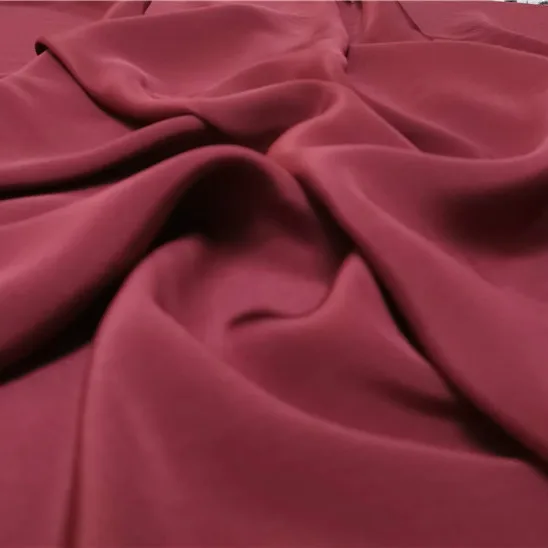 

Wine red natural silk fabric meter crepe de chine silk fabric anti-wrinkle shirt dress crepe fabric wholesale silk cloth