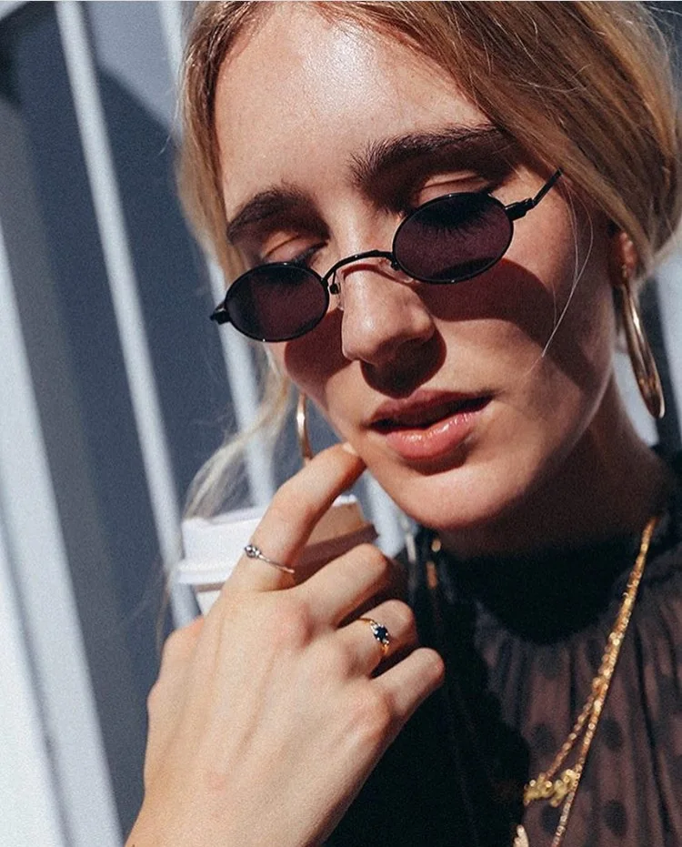 

Retro Small Oval Sunglasses For Women Unisex Metal Frame 2019 Vintage Brand Designer Color Lenses Sun Glasses UV400