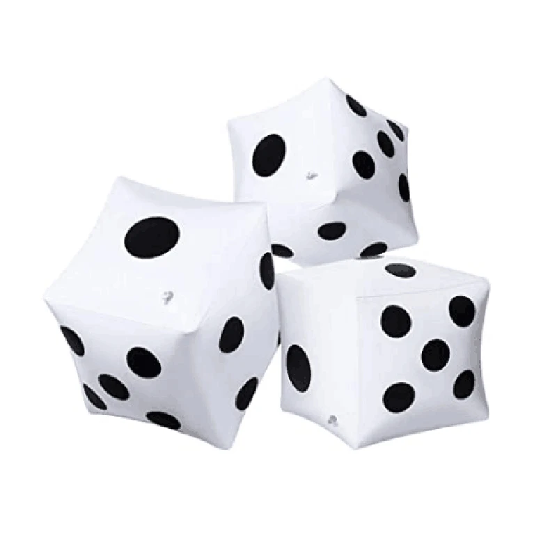 Новинка квадратные гигантские надувные игральные кости из ПВХ для пляжа