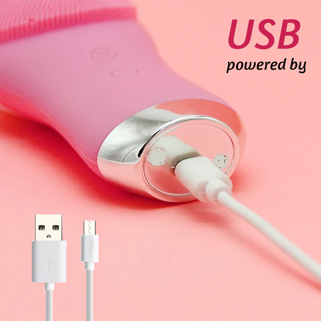 

Facial Cleansing Brush Mini Electric Face Cleaner Deep Pore Cleaning Ultrasonic Silicone Skin Massager Face Cleaner Brush Device