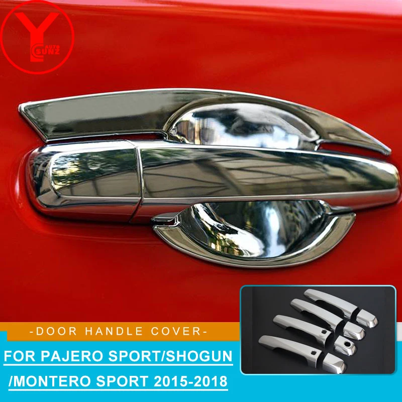 Хромированная крышка дверной ручки для MITSUBISHI Montero sport PAJERO SPORT SHOGUN l200 Triton 2016 2017 2018 ABS