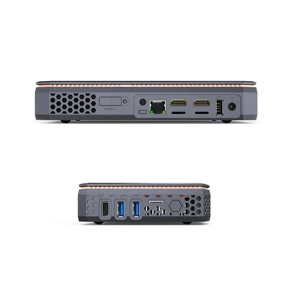T12 Процессор AMD A4 7210 Windows10 Мини ПК DDR3L 8G SSD 128 ГБ Поддержка 2 5 дюймов HDD 1000M Lan BT4.2 Windows 10