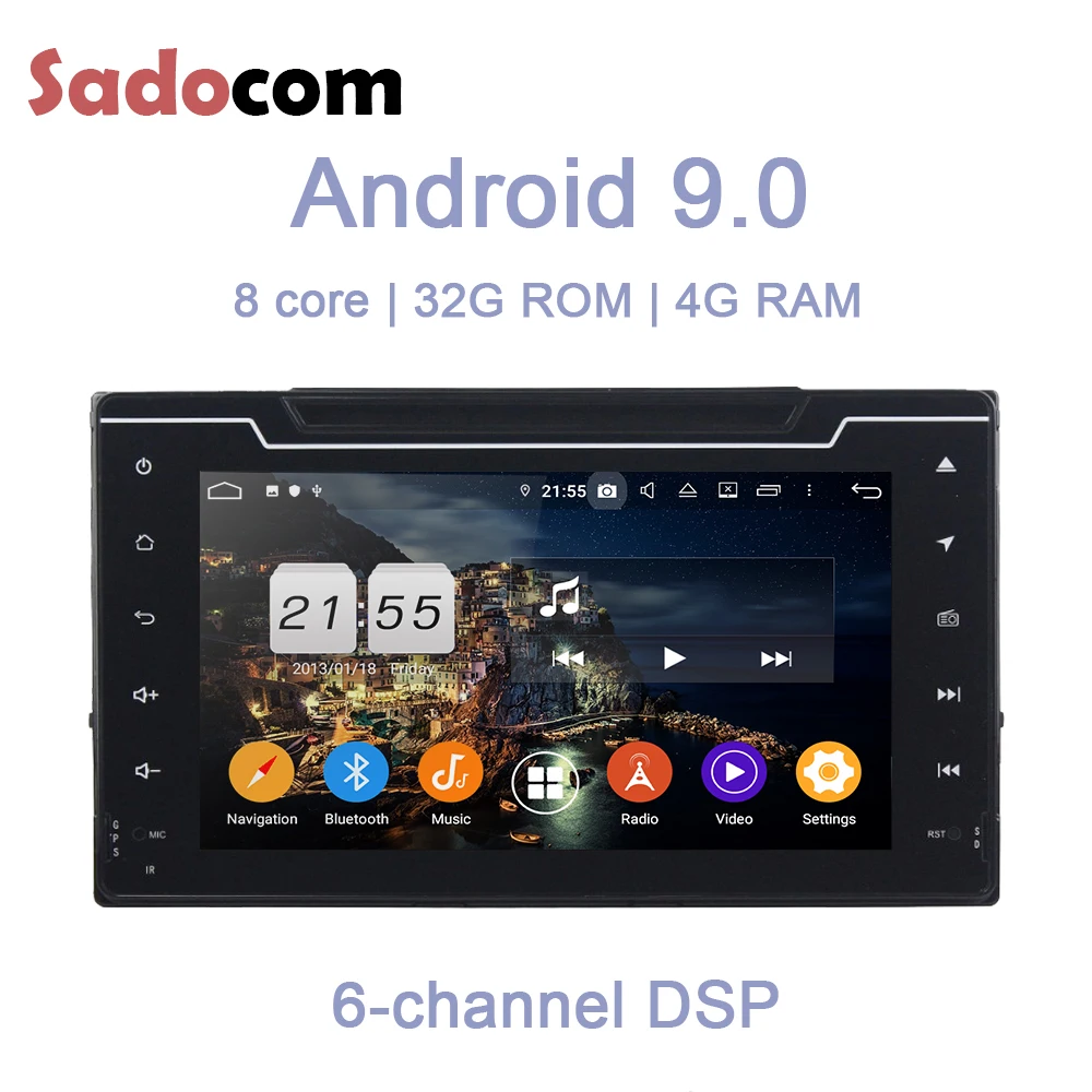 8 &quotAndroid 9 0 4G RAM 32GB core автомобильный DVD мультимедийный плеер Wifi автомобильное радио