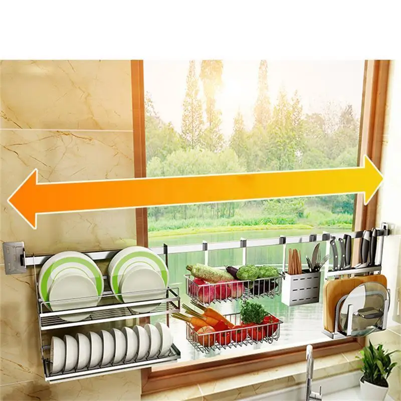 Organization De Cozinha Nevera Almacenamiento аксессуары из нержавеющей стали Mutfak Cuisine Cocina Organizador кухонный Органайзер