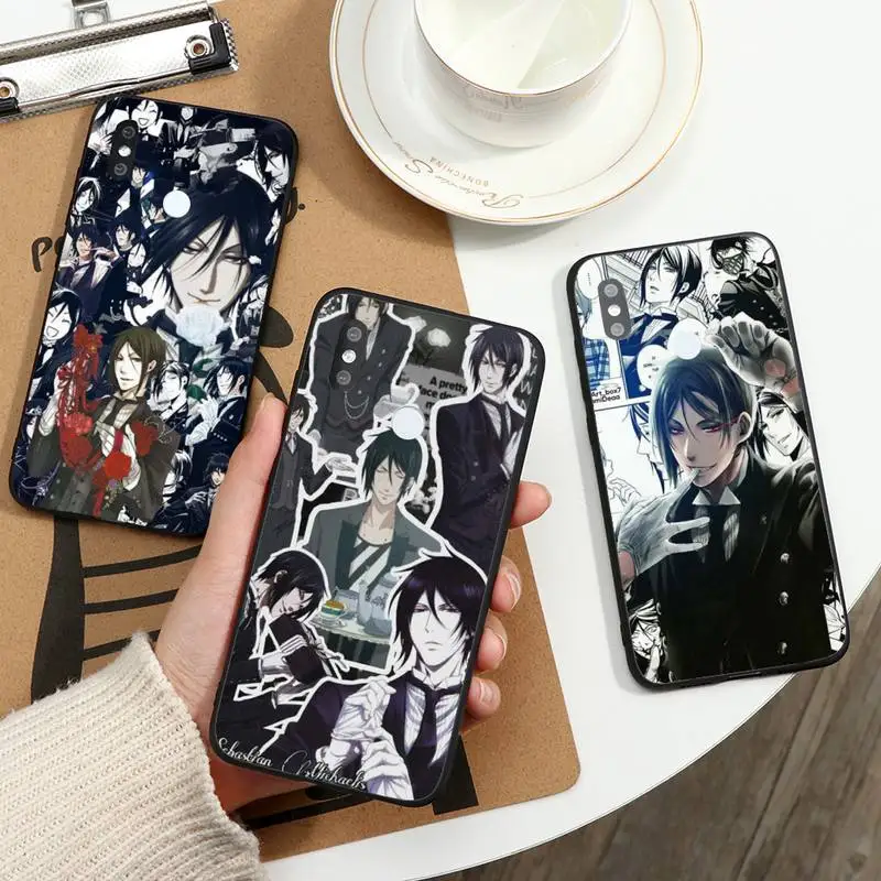 

Black Butler Sebastian Michaelis Phone Case For Xiaomi Redmi note 7 8 9 11 t s 10 A pro lite funda shell coque cover
