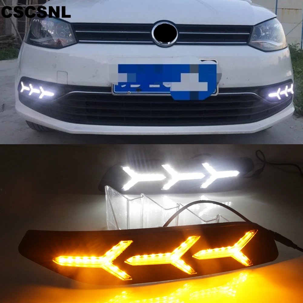 1 пара Габаритные огни DRL светодиодный вождения динамический стример потока