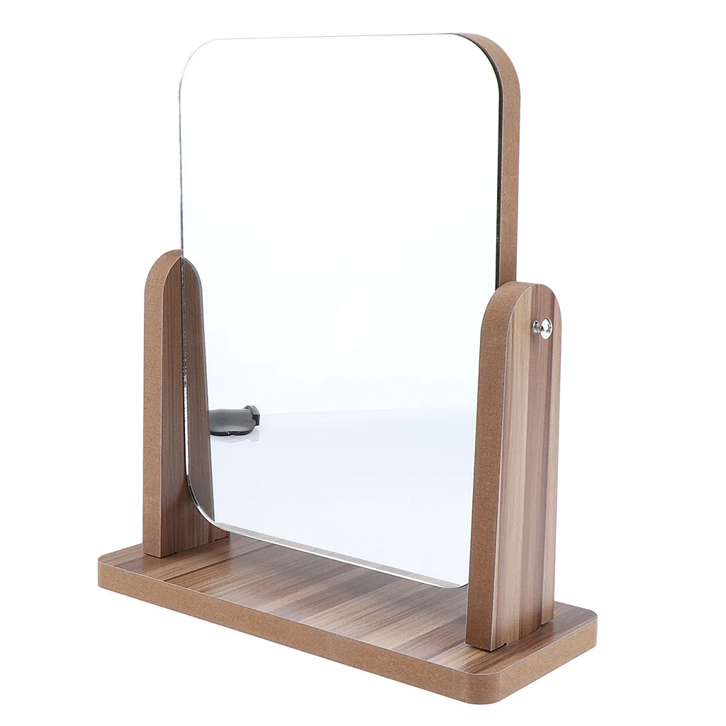 Винтажные зеркала для туалетного столика с деревянными рамами и подставкой