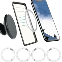 1310pc universal round metal rings for iphone phone charging magnetic for qi wireless charger car mount holder air vent magnet