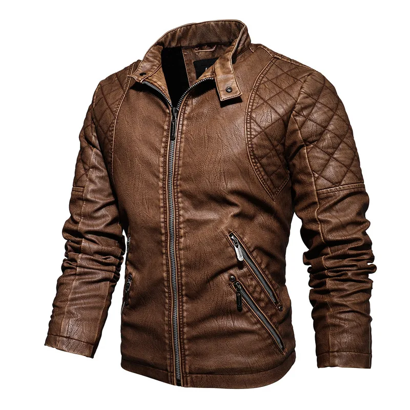 

Tactical PU Leather Jacket Men Winter Fleece Warm Military Casual Leahter jackets Male Slim Fit Motorcycle Windbreaker Outwear