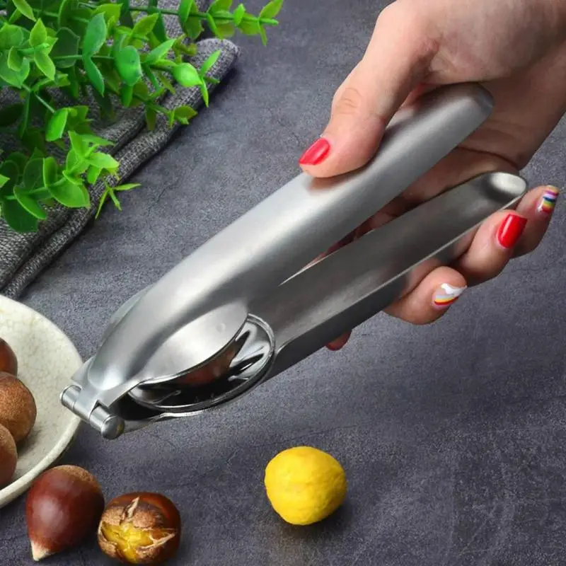 Stainless Steel 2 in 1 Quick Chestnut Clip Walnut Pliers Metal NutCracker Sheller Nut Opener Kitchen Tools Cutter Gadgets | Дом и сад