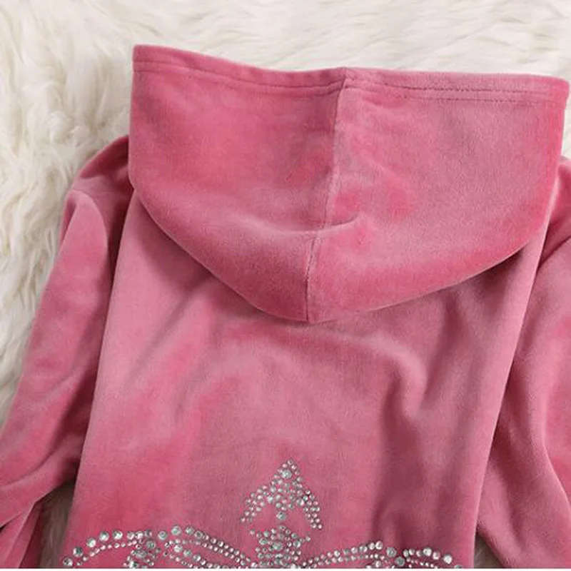 

Women's Velvet Fabric Velvet Sportswear Ladies Suit Sportswear Sweatshirts and Size Pants 2021 Spring and Autumn New