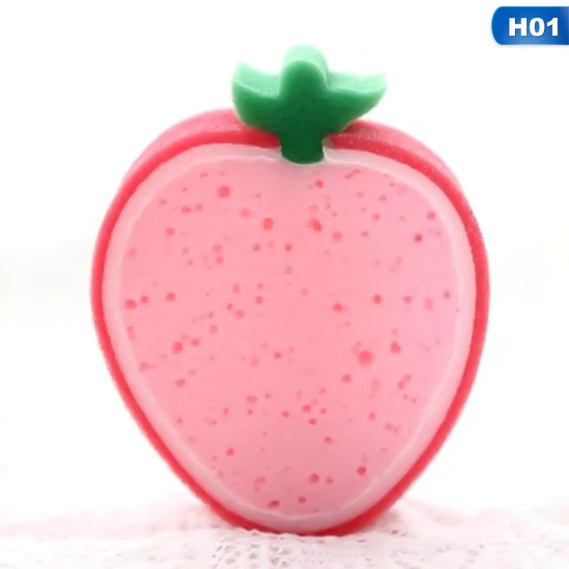 

High Quality Practical Washing Dish Towel Fruit Shape Cloths Thicken Scouring Pad Sponge Scouring Cloth Kitchen Cleaning Towels