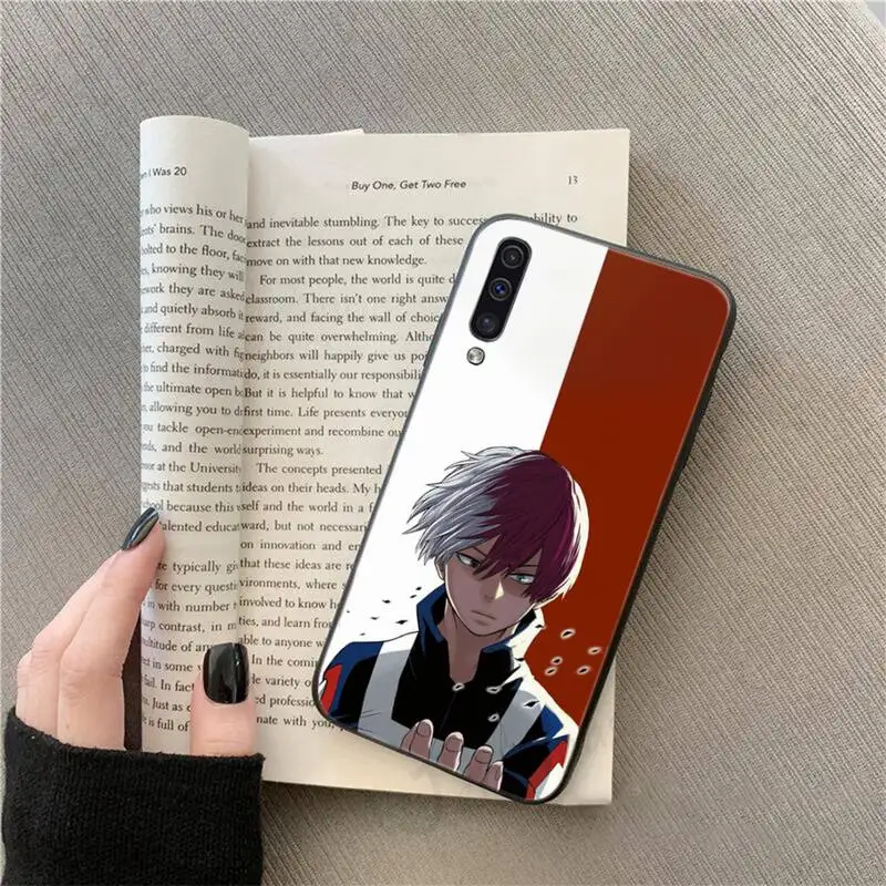 

My hero academia Todoroki Shouto Phone Case For Samsung galaxy S 9 10 20 A 10 21 30 31 40 50 51 71 s note 20 j 4 2018 plus
