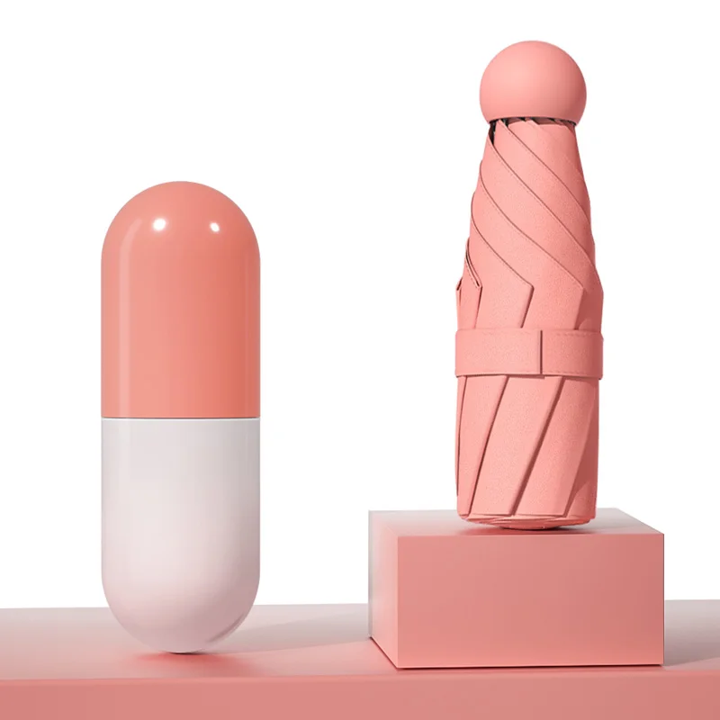 値段 5 倍カプセル日焼けポケット傘ポータブル女の子抗uvミニ傘ミニ傘アカデミーparapluie家庭菜園BW50UM