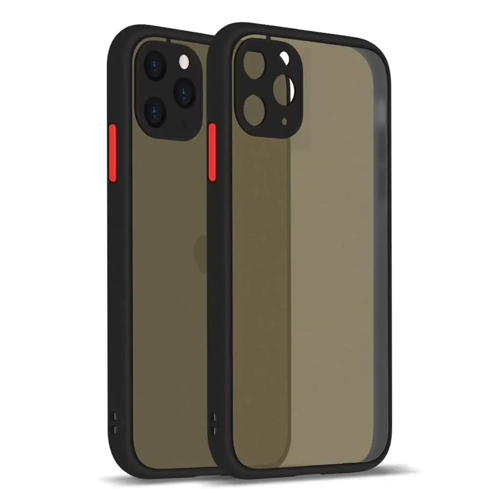 Новый модный матовый чехол для iphone 11 PRO MAX xs/xr/6/7/8 plus с защитой объектива камеры