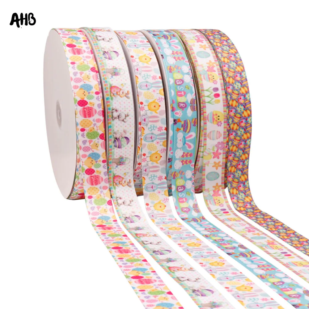 5Y 25 мм Пасхальная фотолента яйцо кролик мультяшный принт лента ремесла упаковка