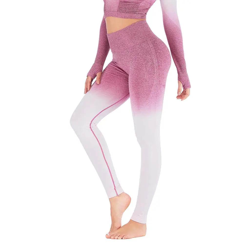 

High Waist Tummy Control Fitness Leggings Sport Leggings Women Tight Seamless Leggings Sports Running Pants Sweatpants