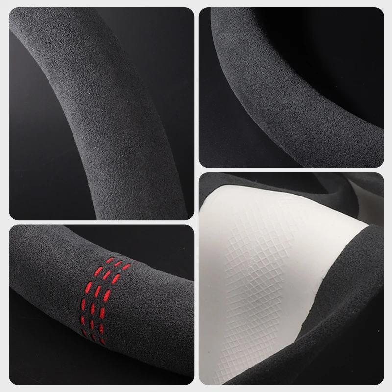 

Suitable For Volvo Steering Wheel Cover XC60 XC90 S90 S60L S80 V60 V40 XC40 Alcantara Car Interior Accessories 38CM