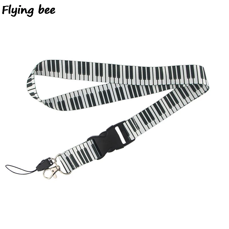 Брелок Flyingbee музыкальный с пианино милый мультяшный шнурок для телефона модный