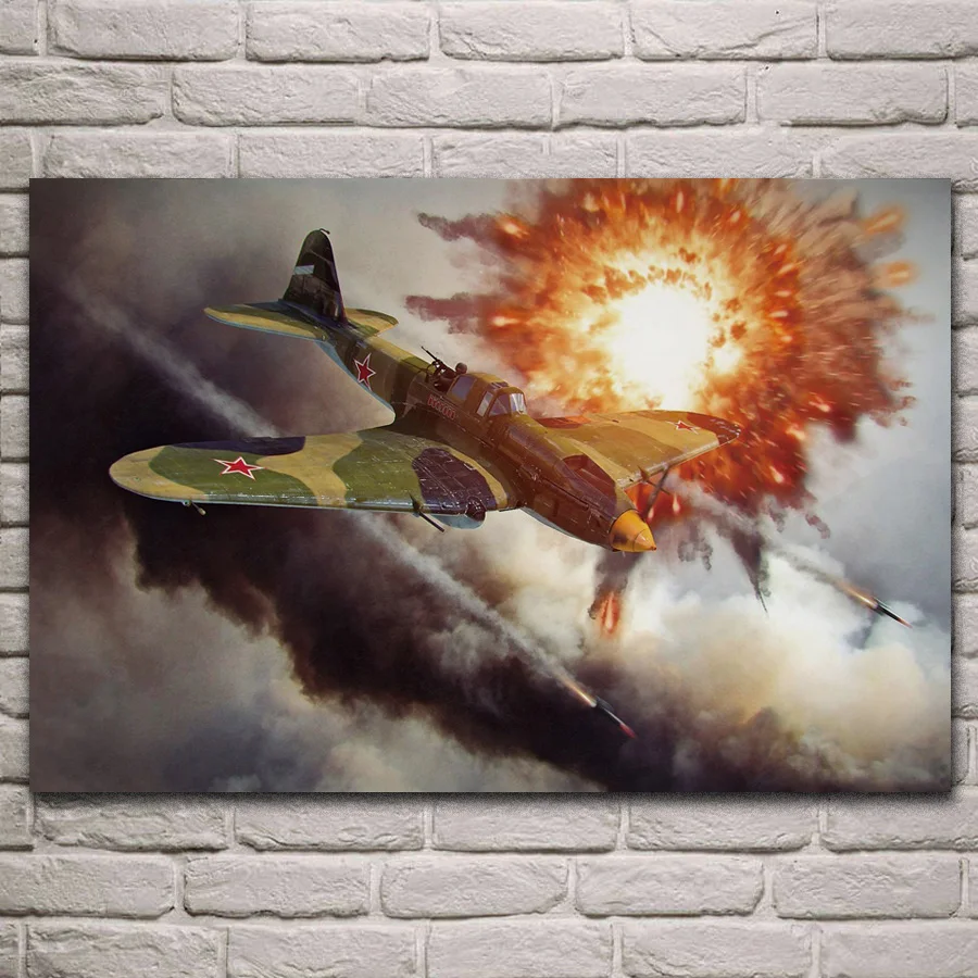 

warplanes airplane ww2 fighter artwork military posters on the wall picture home living room decoration for bedroom KJ776