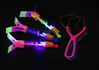 baby toy 100pcslot or 50pcs y shape random color light arrow flying toy led lighting flash toys party fun gift catapult