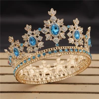 luxury royal king wedding crown bride tiaras and crowns queen hair jewelry crystal diadem prom headdress head accessorie pageant