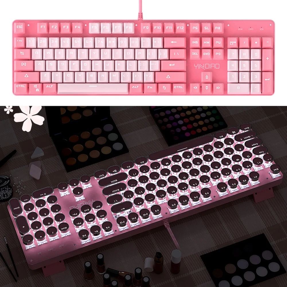 

ZK-4 104Pcs/Set Wired LED Light Gaming Mechanical Keyboard for Desktop Computer