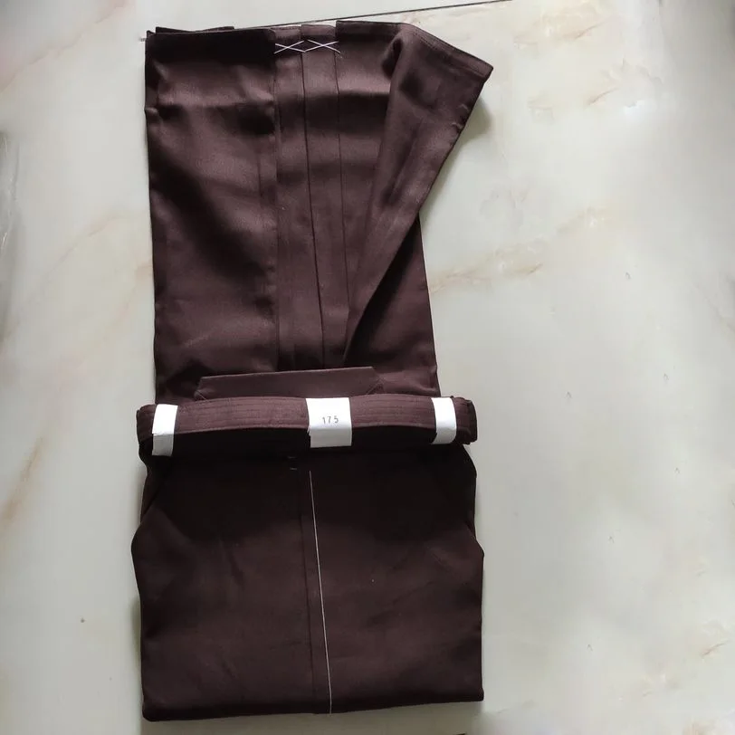 Унисекс высококачественные хлопковые холщовые штаны hakama hapkido униформа Кендо