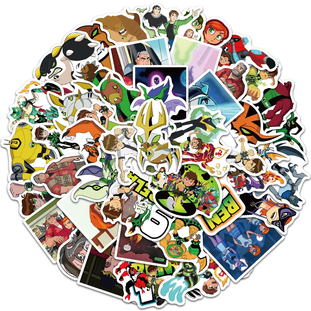 

10/30/50PCS Cartoon Alien Transformation Teenager DIY Sticker Scrapbook Tablet Skateboard Guitar Cartoon Sticker Wholesale